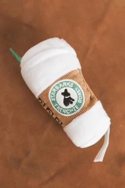 HAUTE DIGGITY DOG STARBARKS COFFEE CUP DOG TOY - SMALL