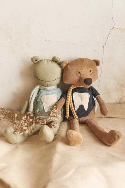 CREATIVE CO OP FABRIC BEAR TOOTH FAIRY PILLOW Home