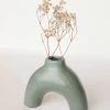 CREATIVE CO OP Home ABSTRACT TERRA COTTA ARCHED VASE
