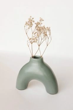 CREATIVE CO OP Home ABSTRACT TERRA COTTA ARCHED VASE
