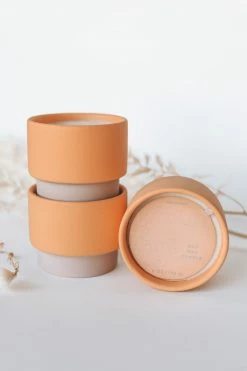 PADDYWAX ORANGE + PURPLE COLOR BLOCK CANDLE · VIOLET VANILLA Home