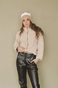 LISTICLE Jackets + Button-ups HANNAH QUILTED DENIM JACKET