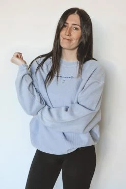 HumanKIND Crewneck Sweatshirts MINNESOTA EMBROIDERED CORDED CREWNECK