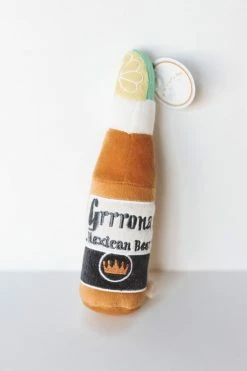 HAUTE DIGGITY DOG LIFESTYLE GRRRONA BEER DOG TOY - SMALL