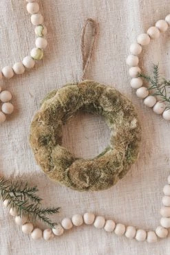 CREATIVE CO OP ROUND SISAL WREATH ORNAMENT