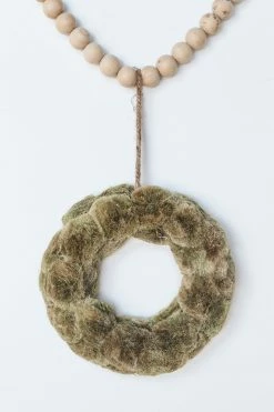 CREATIVE CO OP ROUND SISAL WREATH ORNAMENT