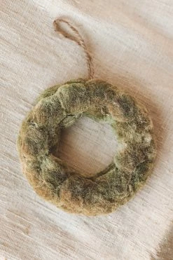 CREATIVE CO OP ROUND SISAL WREATH ORNAMENT