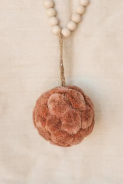 CREATIVE CO OP Home ROUND SISAL BALL ORNAMENT