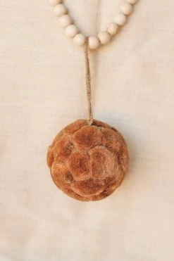 CREATIVE CO OP Home ROUND SISAL BALL ORNAMENT