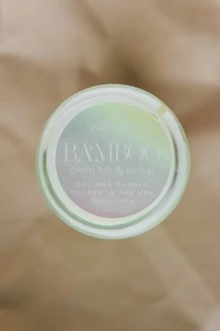 PADDYWAX REALM GREEN BUBBLE CANDLE · GREEN TEA + MELON