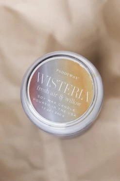 PADDYWAX Home REALM PURPLE BUBBLE CANDLE · FRESH AIR + WILLOW