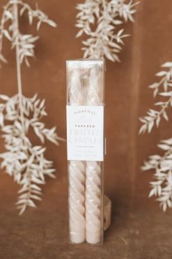 PADDYWAX Home TWISTED TAPER CANDLE 2-PACK · BLUSH