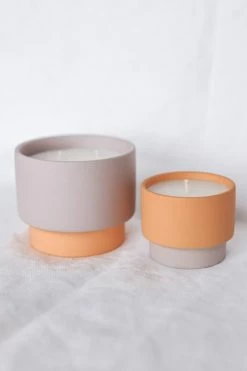 PADDYWAX ORANGE + PURPLE COLOR BLOCK CANDLE · VIOLET VANILLA Home