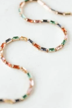 THE LUCKY COLLECTIVE BAGUETTE CHAIN NECKLACE ACCESSORIES