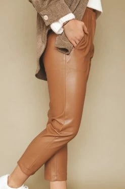 AARON & AMBER Bottoms AUDREY LEATHER PANTS 9 AARON & AMBER Bottoms AUDREY LEATHER PANTS