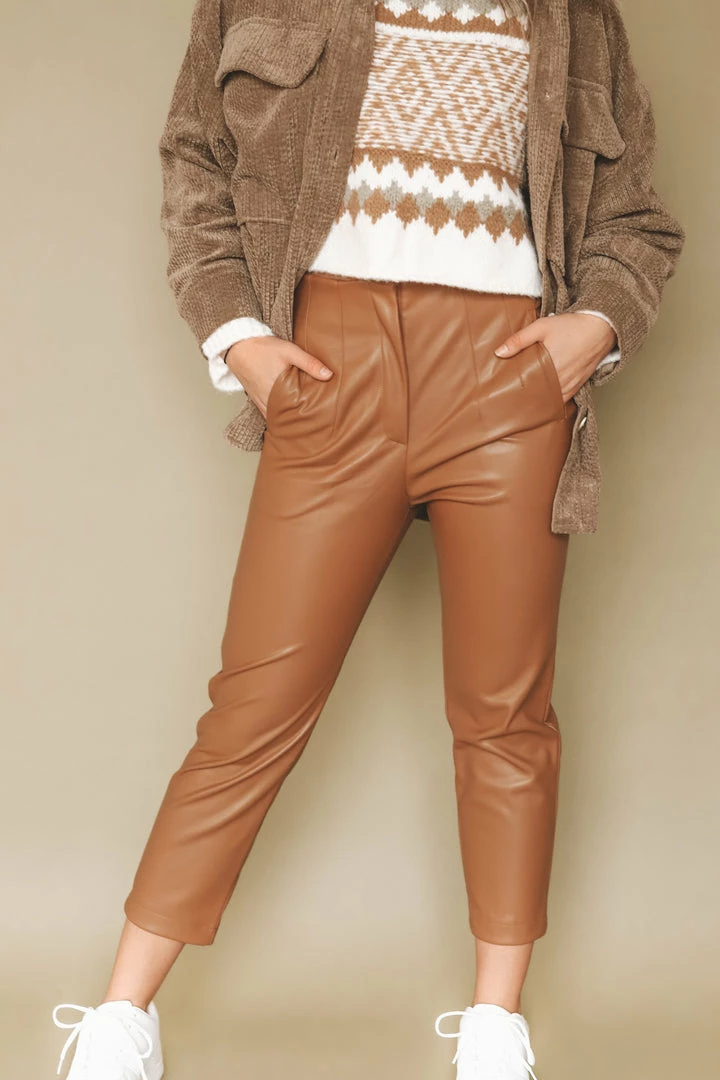 AARON & AMBER Bottoms AUDREY LEATHER PANTS 6 AARON & AMBER Bottoms AUDREY LEATHER PANTS
