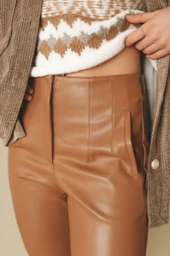 AARON & AMBER Bottoms AUDREY LEATHER PANTS