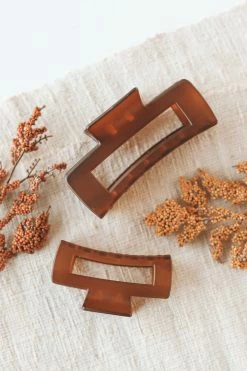 TIEPOLOGY HAIR CLAW SET • ICE DARK BROWN