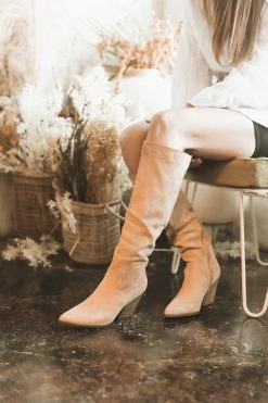 LET'S SEE STYLE LACEY KNEE-HIGH BOOTS