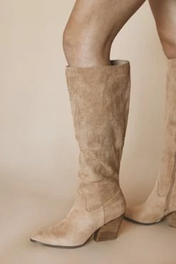 LET'S SEE STYLE LACEY KNEE-HIGH BOOTS