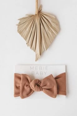 MEBIE BABY ORGANIC COTTON RIBBED HEAD WRAP ACCESSORIES