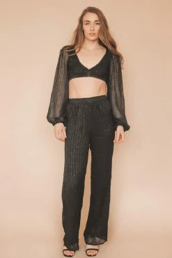 EMORY PARK INTO THE NIGHT CROP TOP