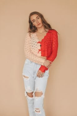 LUSH Tops KRISTINE CARDIGAN