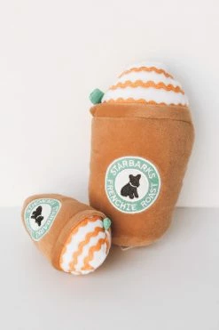 HAUTE DIGGITY DOG LIFESTYLE STARBARKS FRENCHIE ROAST DOG TOY - LARGE