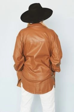 MISS LOVE JAXON LEATHER SHACKET
