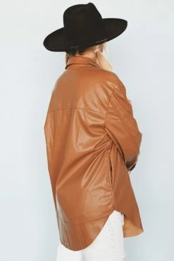 MISS LOVE JAXON LEATHER SHACKET