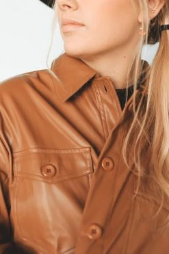 MISS LOVE JAXON LEATHER SHACKET