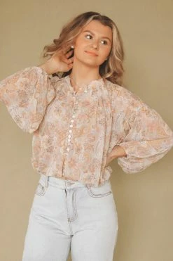 DRESS FORUM HAVEN CROPPED BLOUSE