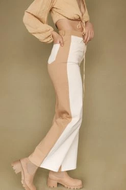 LE LIS KAYLA COLOR BLOCK PANTS Bottoms