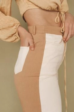 LE LIS KAYLA COLOR BLOCK PANTS Bottoms