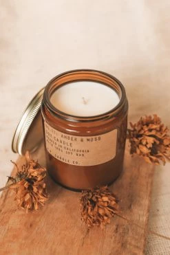 P.F. CANDLE CO. Home AMBER + MOSS SOY CANDLE - 7.2 Oz.