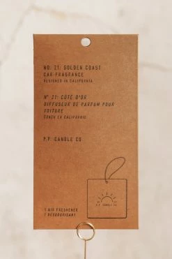 P.F. CANDLE CO. Candles + Home Fragrances GOLDEN COAST CAR FRAGRANCE