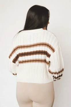 MISS LOVE BRENTWOOD STRIPED SWEATER Tops 9 MISS LOVE BRENTWOOD STRIPED SWEATER Tops