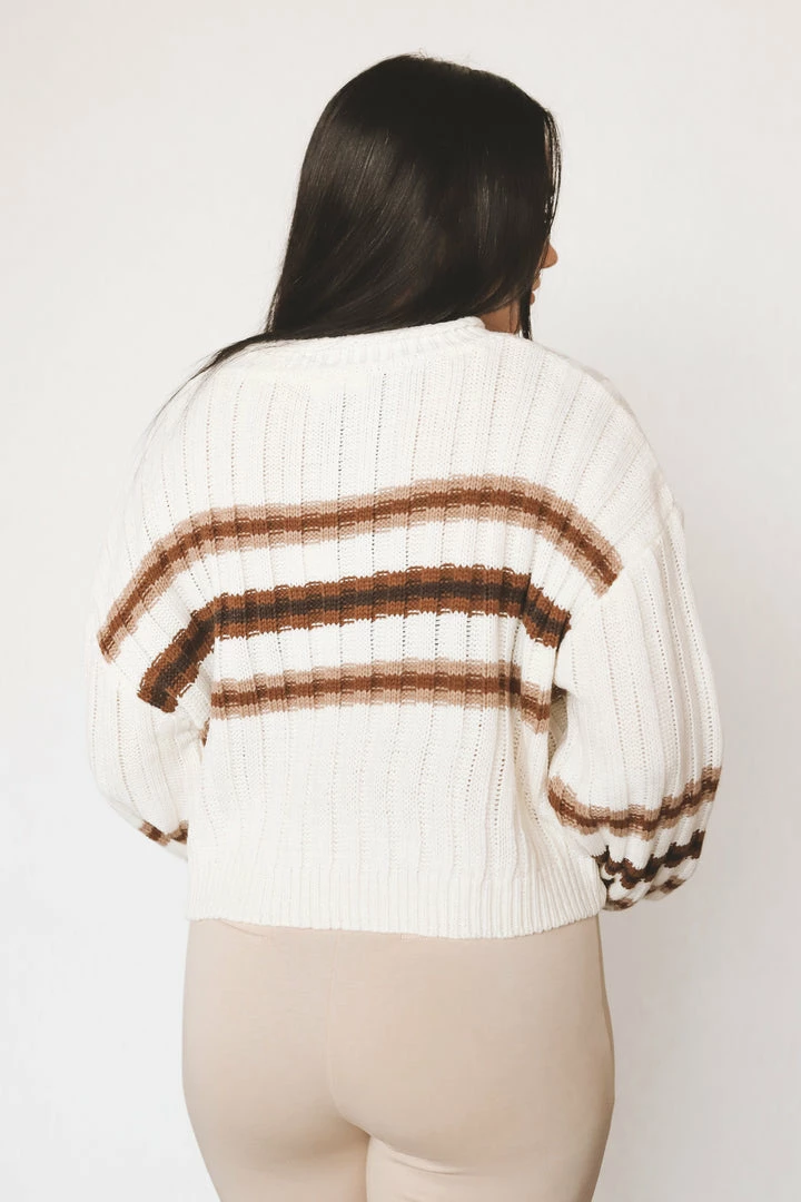 MISS LOVE BRENTWOOD STRIPED SWEATER Tops 6 MISS LOVE BRENTWOOD STRIPED SWEATER Tops