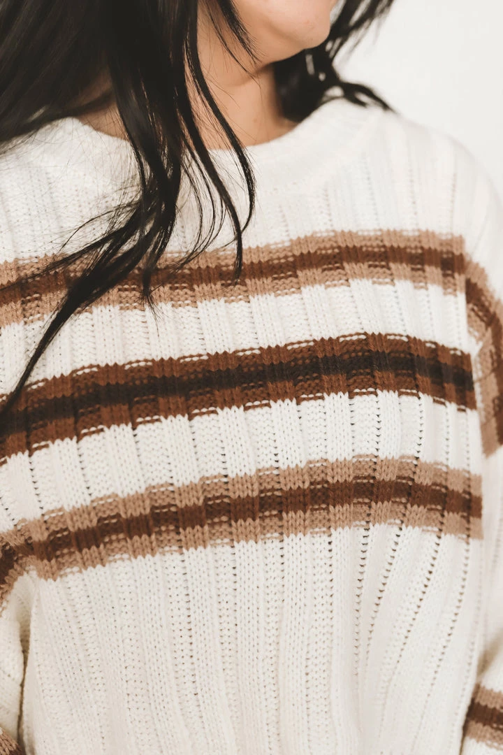 MISS LOVE BRENTWOOD STRIPED SWEATER Tops 5 MISS LOVE BRENTWOOD STRIPED SWEATER Tops