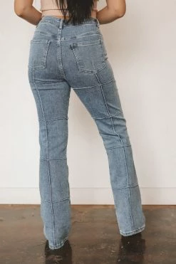 EMORY PARK BROOKE PATCHWORK JEANS