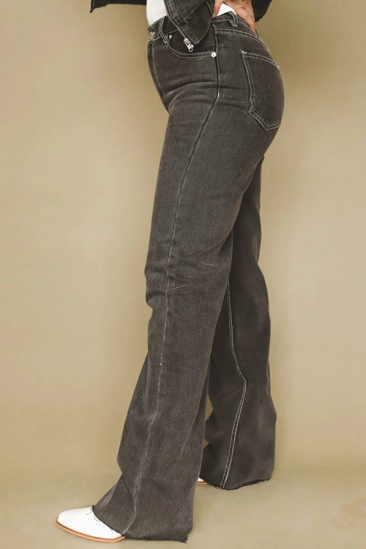 EMORY PARK Bottoms TESS WIDE LEG JEANS 9 EMORY PARK Bottoms TESS WIDE LEG JEANS