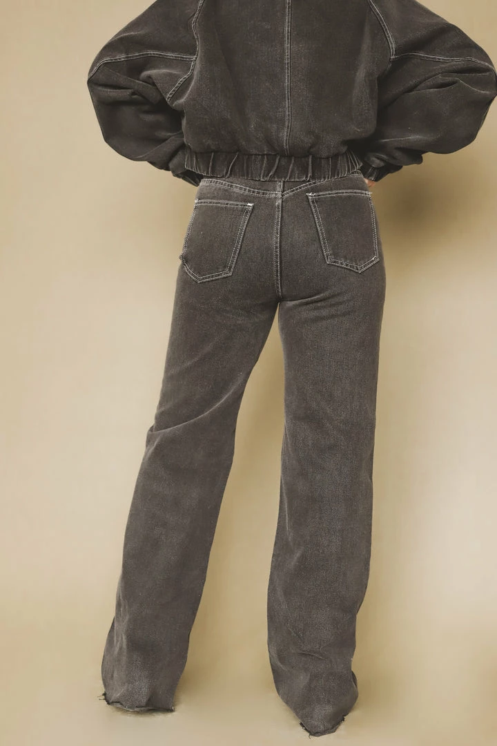 EMORY PARK Bottoms TESS WIDE LEG JEANS 4 EMORY PARK Bottoms TESS WIDE LEG JEANS