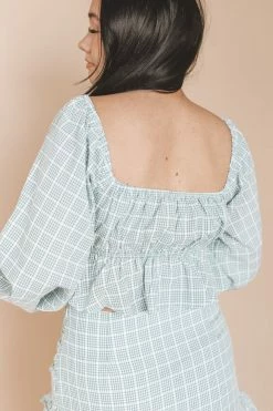 LE LIS CARLY GINGHAM CROP TOP 10 LE LIS CARLY GINGHAM CROP TOP