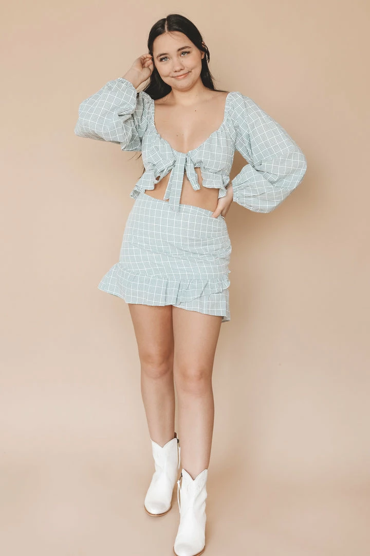 LE LIS CARLY GINGHAM CROP TOP 8 LE LIS CARLY GINGHAM CROP TOP