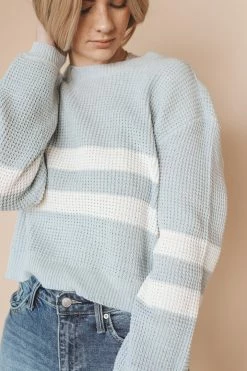 BY TOGETHER Tops HEATHER CROPPED SWEATER