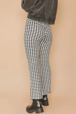 MISS LOVE NESSA HOUNDSTOOTH PANTS Bottoms