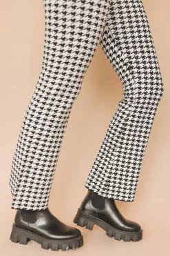 MISS LOVE NESSA HOUNDSTOOTH PANTS Bottoms