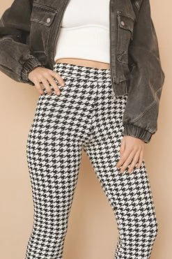 MISS LOVE NESSA HOUNDSTOOTH PANTS Bottoms