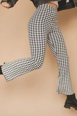 MISS LOVE NESSA HOUNDSTOOTH PANTS Bottoms
