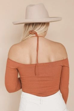 LUSH DELPHI HALTER BODYSUIT Tops